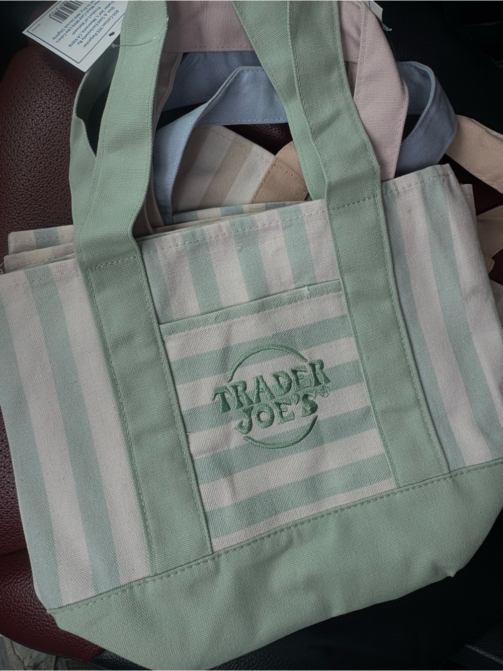 Trader Joe’s Mini Striped Canvas Tote Bag Summer 2026